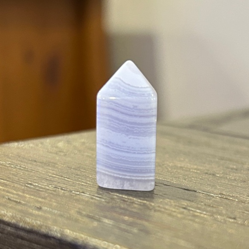 Mini Blue Lace Agate Point Tower - priced PER tower